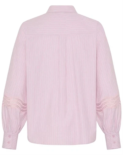 Fransa - FRYara Skjorte - Silver Pink Stripe